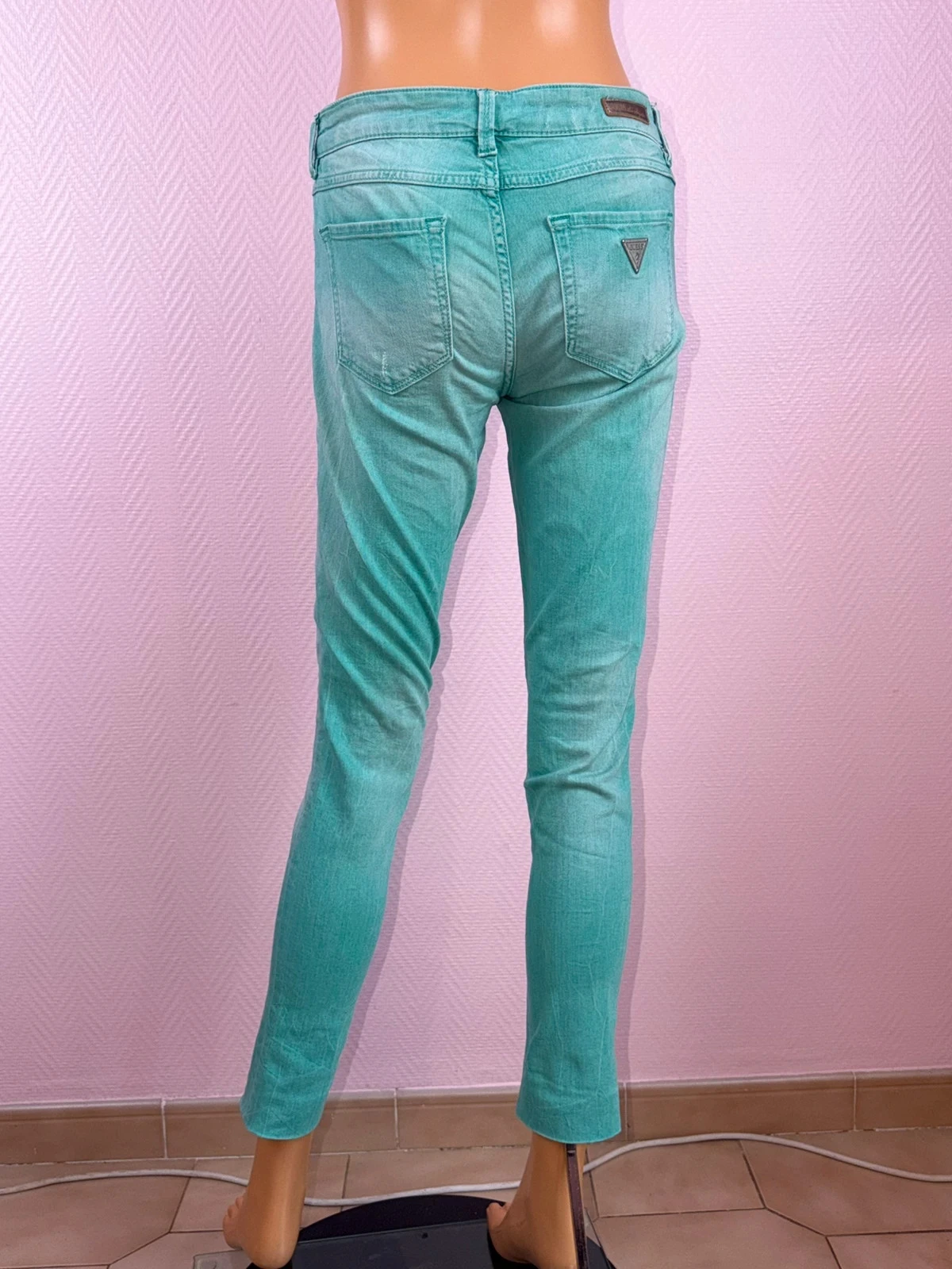 Jeans vrouw guess groen maat 38 – photo 3